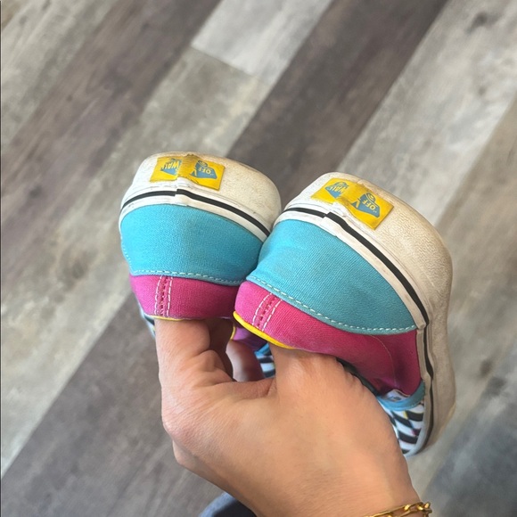 Vans Classic Slip‑On 'Crazy Checkered' VN0A4U380AO Unisex women size 9 - Picture 3 of 4